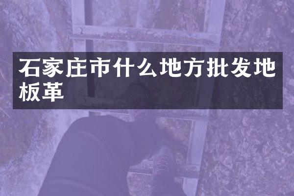 石家庄市什么地方批发地板革