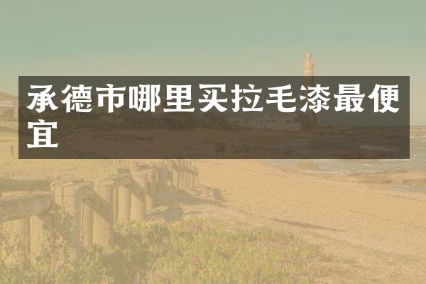 承德市哪里买拉毛漆最便宜