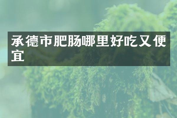 承德市肥肠哪里好吃又便宜