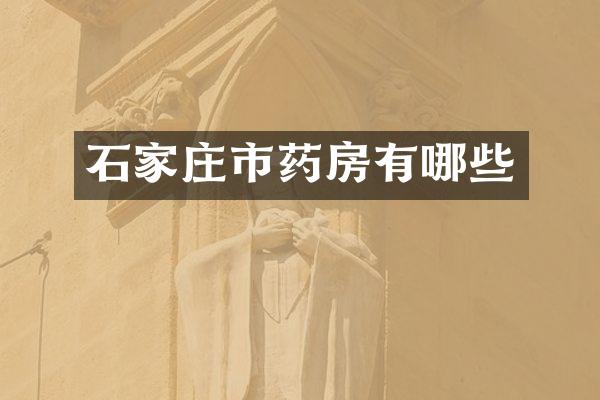 石家庄市药房有哪些