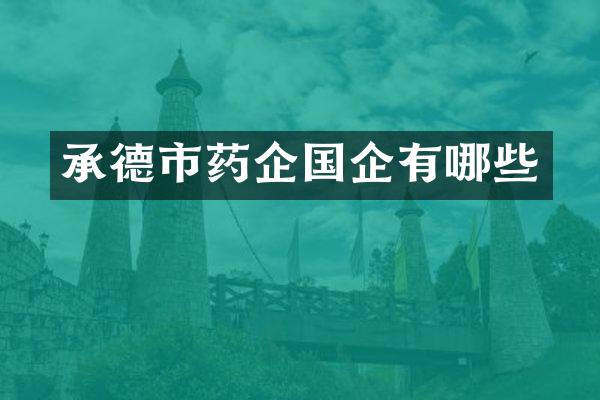 承德市药企国企有哪些