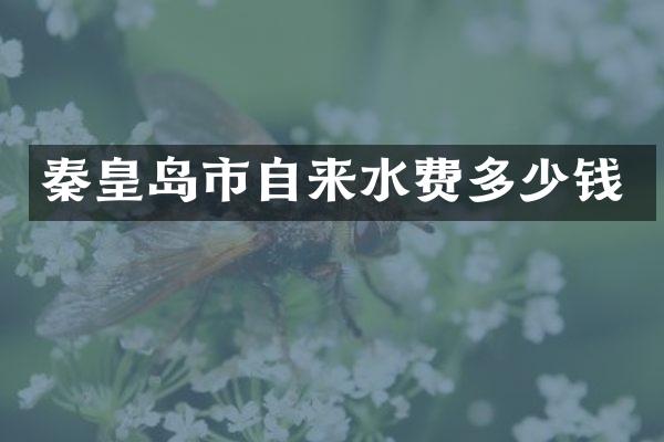 秦皇岛市自来水费多少钱