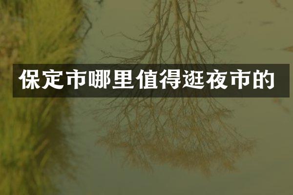 保定市哪里值得逛夜市的
