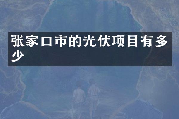 张家口市的光伏项目有多少