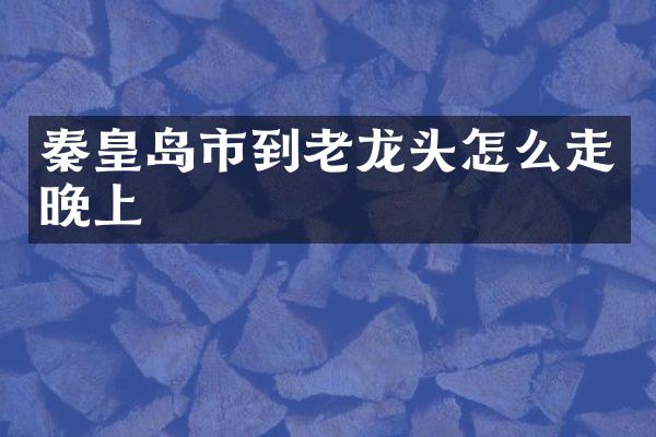 秦皇岛市到老龙头怎么走晚上