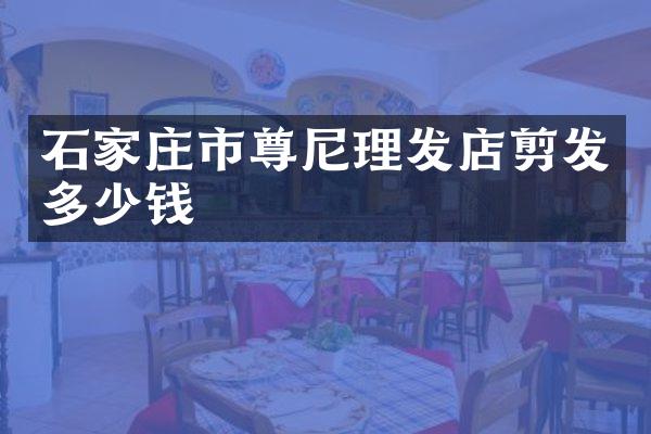 石家庄市尊尼理发店剪发多少钱