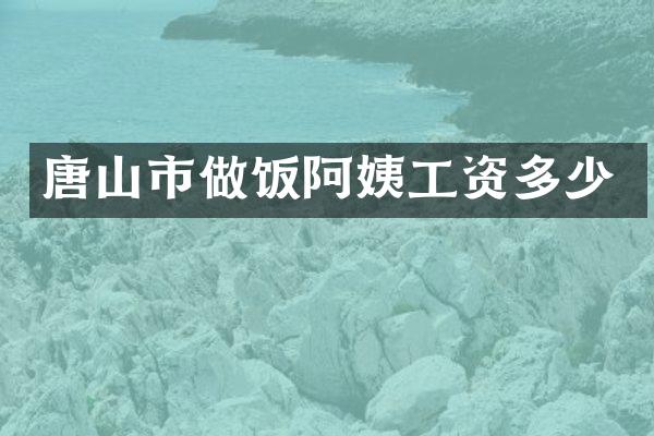 唐山市做饭阿姨工资多少