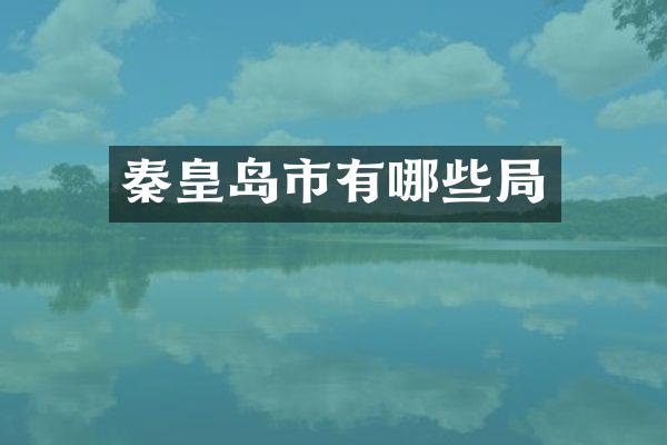 秦皇岛市有哪些局