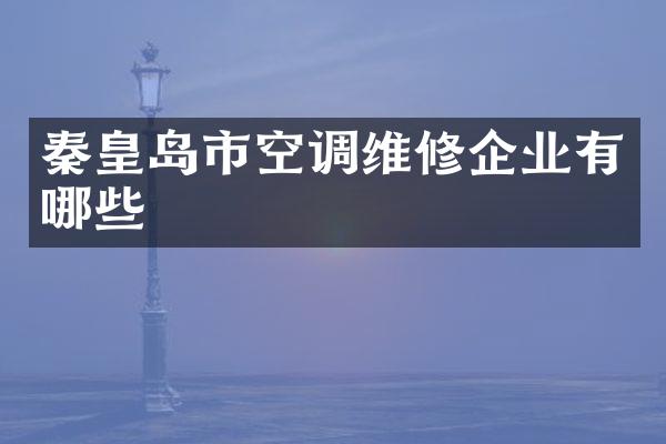 秦皇岛市空调维修企业有哪些