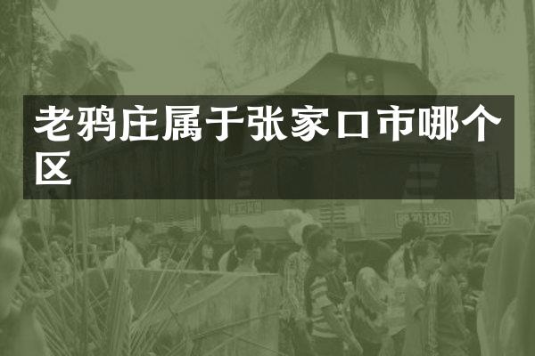 老鸦庄属于张家口市哪个区