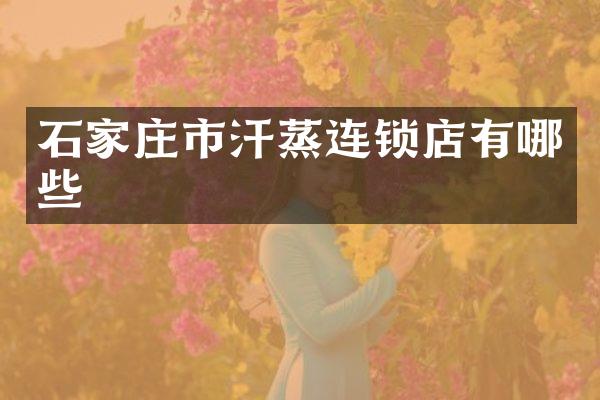 石家庄市汗蒸连锁店有哪些