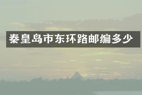 秦皇岛市东环路邮编多少