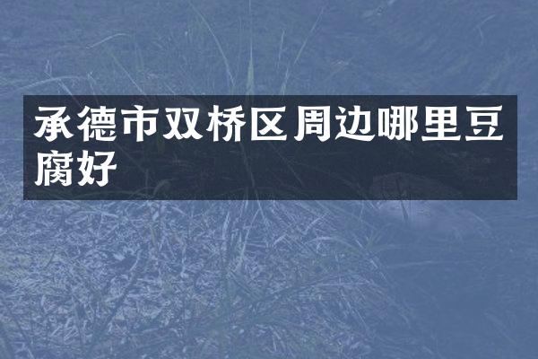 承德市双桥区周边哪里豆腐好