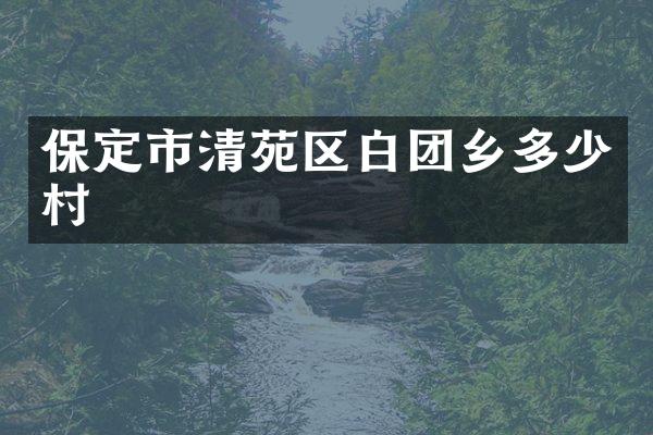 保定市清苑区白团乡多少村