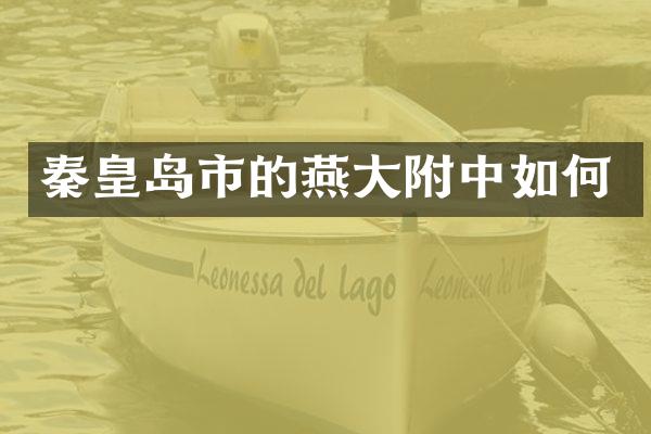 秦皇岛市的燕大附中如何