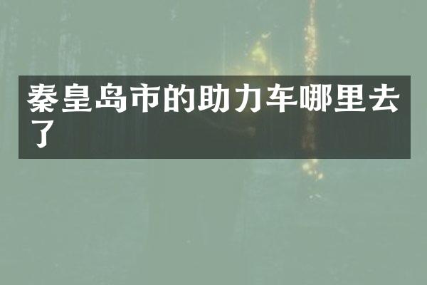 秦皇岛市的助力车哪里去了