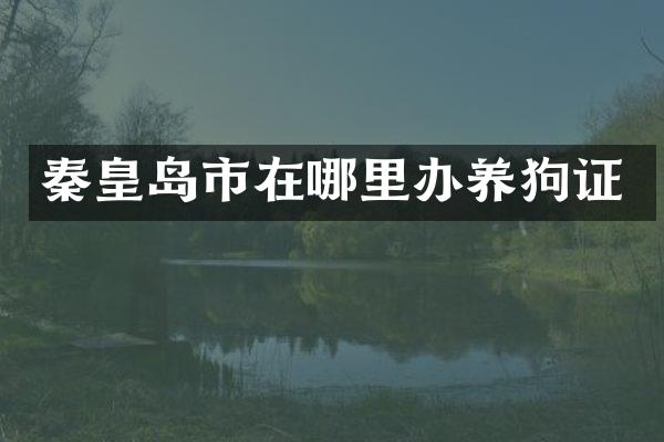 秦皇岛市在哪里办养狗证