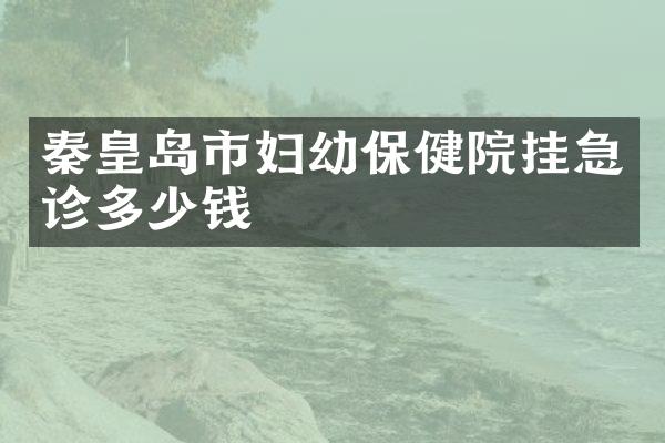 秦皇岛市妇幼保健院挂急诊多少钱