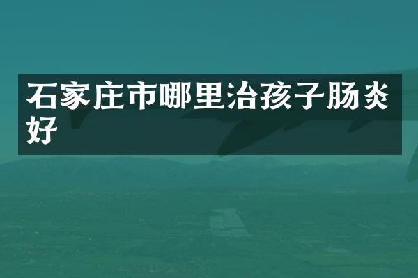 石家庄市哪里治孩子肠炎好
