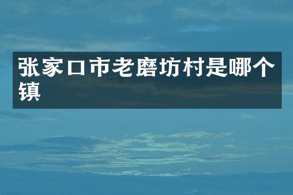 张家口市老磨坊村是哪个镇