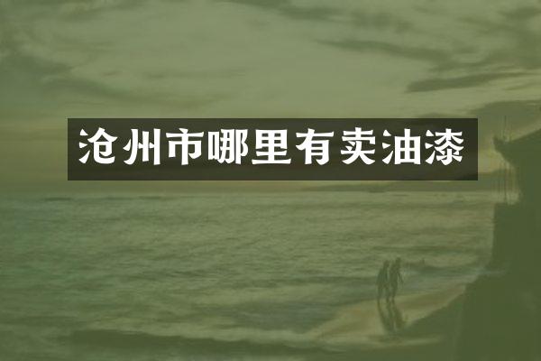 沧州市哪里有卖油漆