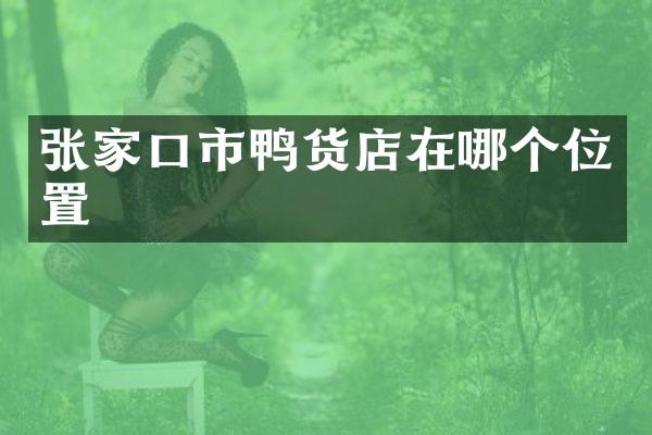 张家口市鸭货店在哪个位置