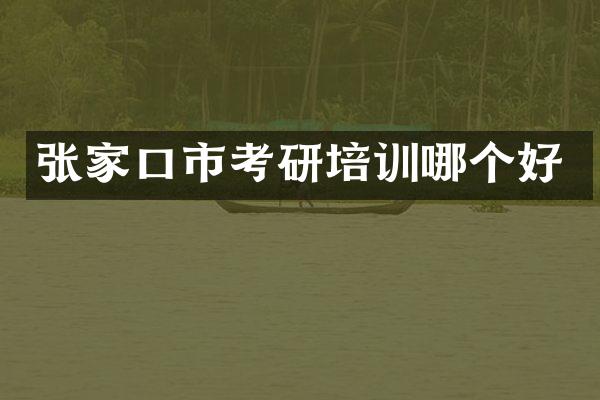 张家口市考研培训哪个好
