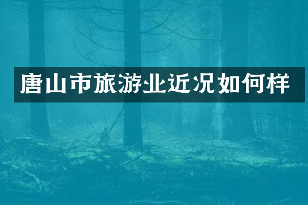 唐山市旅游业近况如何样