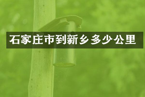 石家庄市到新乡多少公里