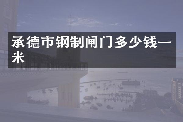承德市钢制闸门多少钱一米