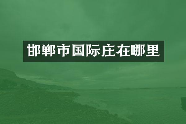 邯郸市国际庄在哪里