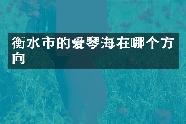 衡水市的爱琴海在哪个方向