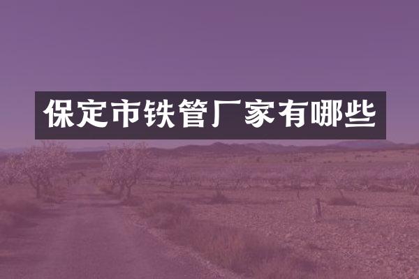 保定市铁管厂家有哪些