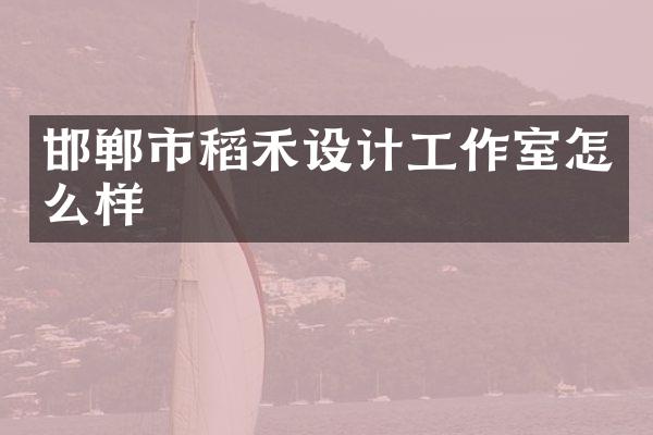 邯郸市稻禾设计工作室怎么样