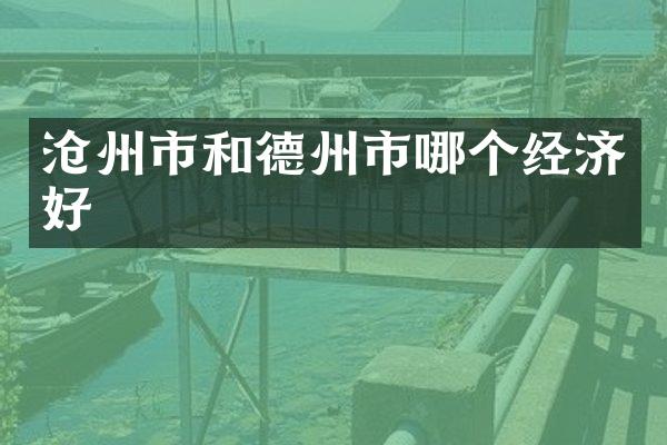沧州市和德州市哪个经济好