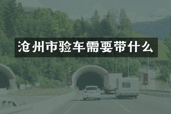 沧州市验车需要带什么