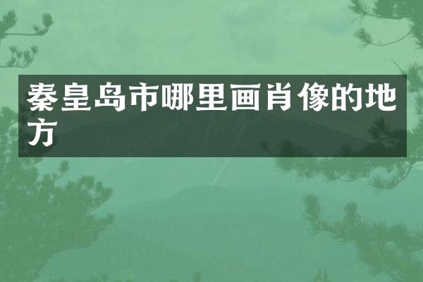 秦皇岛市哪里画肖像的地方