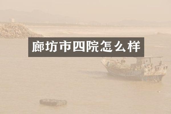 廊坊市四院怎么样