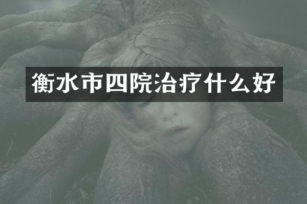 衡水市四院治疗什么好