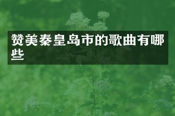 赞美秦皇岛市的歌曲有哪些
