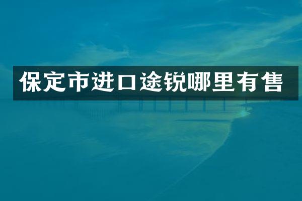 保定市进口途锐哪里有售