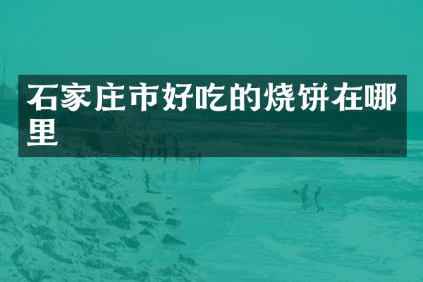 石家庄市好吃的烧饼在哪里