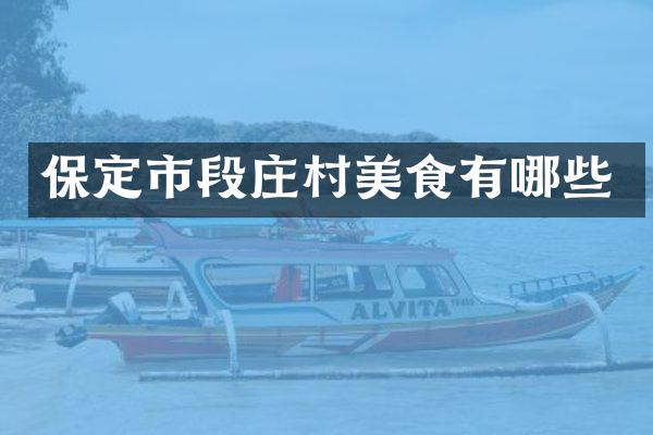 保定市段庄村美食有哪些