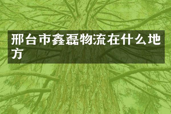 邢台市鑫磊物流在什么地方