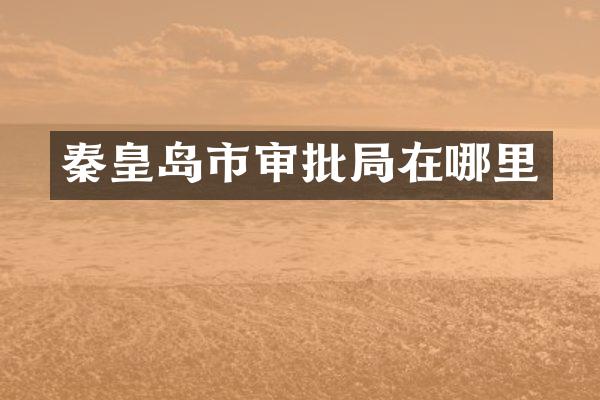 秦皇岛市审批局在哪里