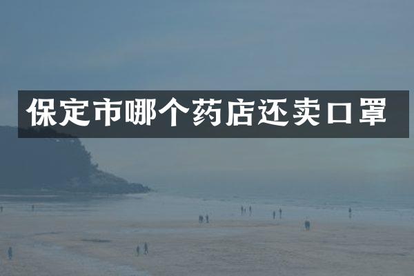 保定市哪个药店还卖口罩