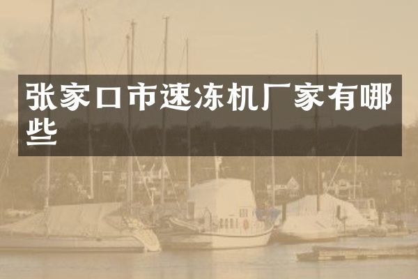 张家口市速冻机厂家有哪些