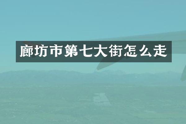 廊坊市第七大街怎么走