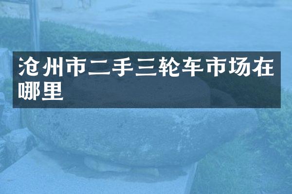 沧州市二手三轮车市场在哪里