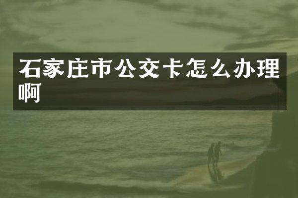 石家庄市公交卡怎么办理啊